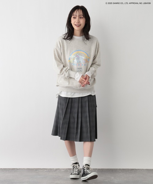 FOUND GOOD（ファウンドグッド）の「【サンリオキャラクターズ】裏毛プルオーバー/31025218（その他トップス・レディース・グレー系8/グレー系6/ホワイト系7/グレー系5/アイボリー/グレー系・L/M/S）」の22枚目の写真