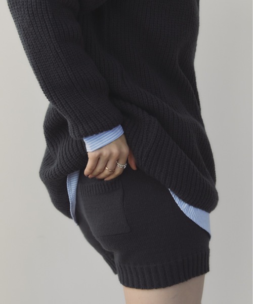 DRWCYS（ドロシーズ）の「スキッパーニットセットアップ（セットアップ・レディース・グレー/チャコールグレー/ネイビー・FREE）」の12枚目の写真