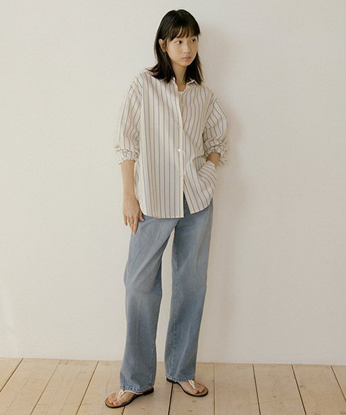 LINGSEOUL(リングソウル)の「stripe poplin shirt-cream(シャツ/ブラウス・レディース・その他・FREE)」の4枚目の写真