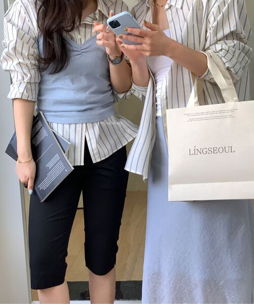 LINGSEOUL(リングソウル)の「stripe poplin shirt-cream(シャツ/ブラウス・レディース・その他・FREE)」の8枚目の写真