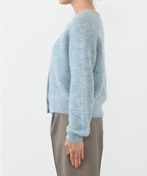 アルパカミックスパールカーディガン 【低身長・小柄女性