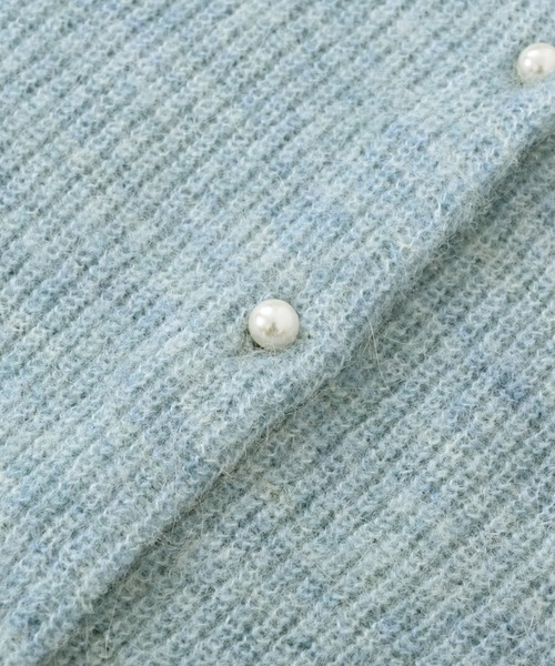 アルパカミックスパールカーディガン 【低身長・小柄女性】