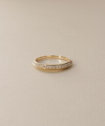 COCOSHNIK（ココシュニック）の「K10ダイヤモンド しのぎテーパード リング（リング）」