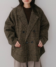 DRWCYS | グレンチェックミドルコート(その他アウター)