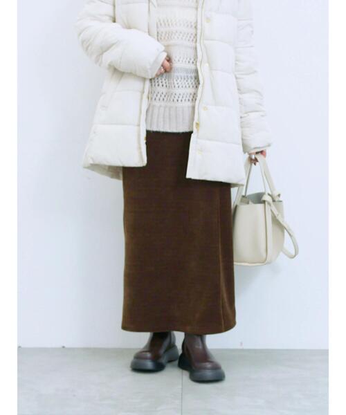 Samansa Mos2 blue（サマンサモスモスブルー）の「親子コールラップ風スカート（スカート・レディース・ブラック/ブラウン/チャコールグレー・F）」の17枚目の写真