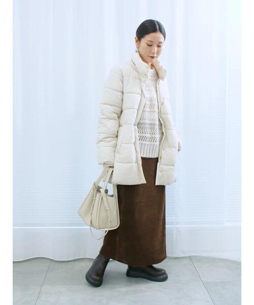 Samansa Mos2 blue（サマンサモスモスブルー）の「親子コールラップ風スカート（スカート・レディース・ブラック/ブラウン/チャコールグレー・F）」の18枚目の写真