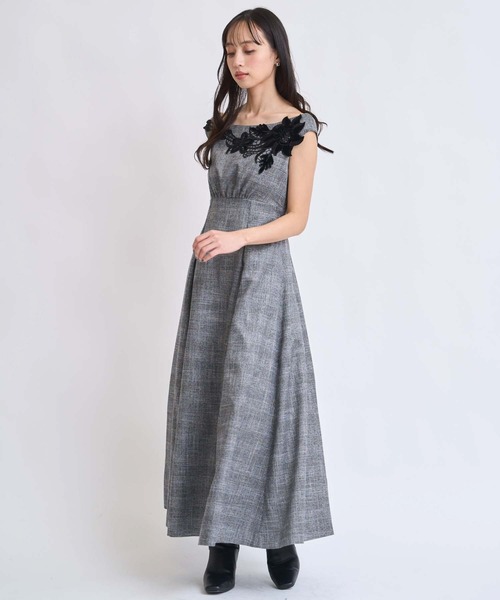 NOELA（ノエラ）の「ベロアレースチェックワンピース（ワンピース・レディース・その他1/その他2・S/M）」の5枚目の写真