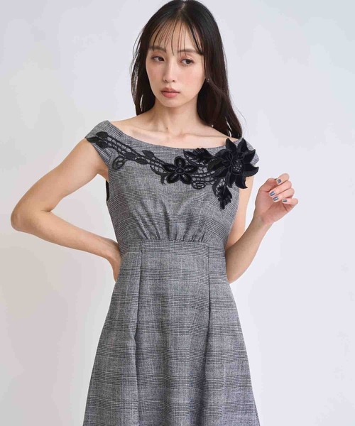 NOELA（ノエラ）の「ベロアレースチェックワンピース（ワンピース・レディース・その他1/その他2・S/M）」の8枚目の写真