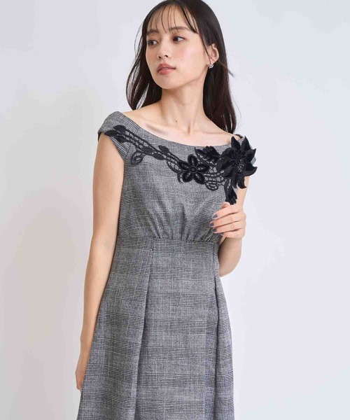 NOELA（ノエラ）の「ベロアレースチェックワンピース（ワンピース・レディース・その他1/その他2・S/M）」の9枚目の写真