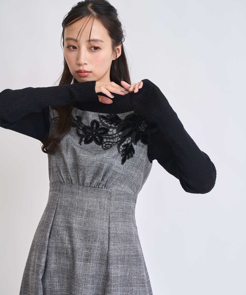 NOELA（ノエラ）の「ベロアレースチェックワンピース（ワンピース・レディース・その他1/その他2・S/M）」の21枚目の写真