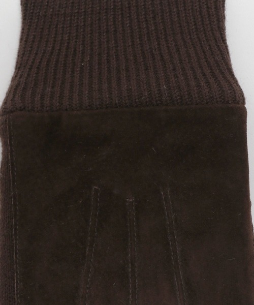RAGEBLUE(レイジブルー)の「【タッチパネル対応】スウェードクローブ(手袋・メンズ・ダークブラウン/ブラック・FREE)」の4枚目の写真