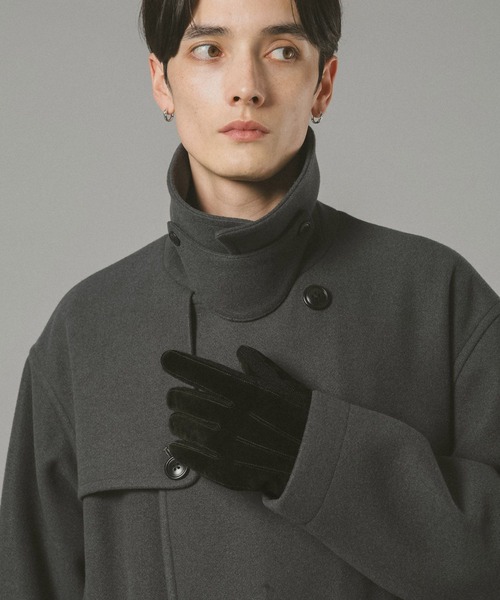 RAGEBLUE(レイジブルー)の「【タッチパネル対応】スウェードクローブ(手袋・メンズ・ダークブラウン/ブラック・FREE)」の12枚目の写真