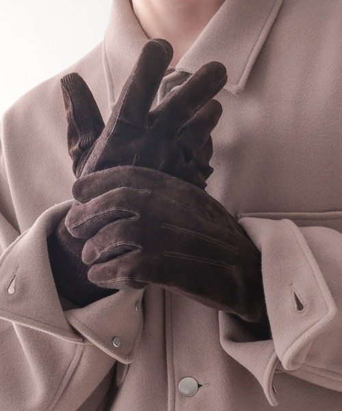 RAGEBLUE(レイジブルー)の「【タッチパネル対応】スウェードクローブ(手袋・メンズ・ダークブラウン/ブラック・FREE)」の19枚目の写真