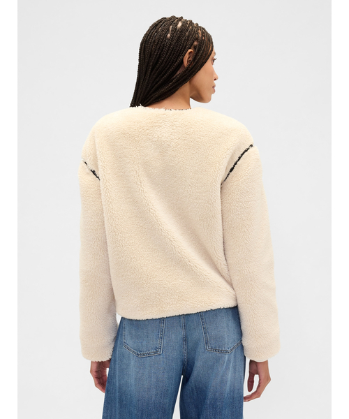 GAP(ギャップ)の「リラックスフィット ボアジャケット(その他アウター・レディース・アイボリー・XXS/L/M/S/XS)」の6枚目の写真
