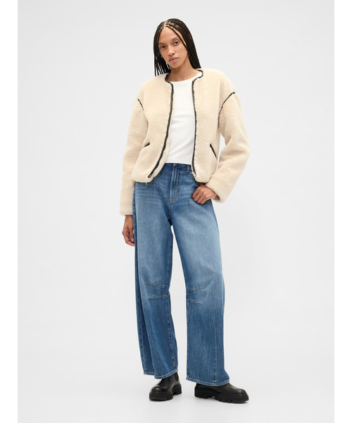 GAP(ギャップ)の「リラックスフィット ボアジャケット(その他アウター・レディース・アイボリー・XXS/L/M/S/XS)」の7枚目の写真