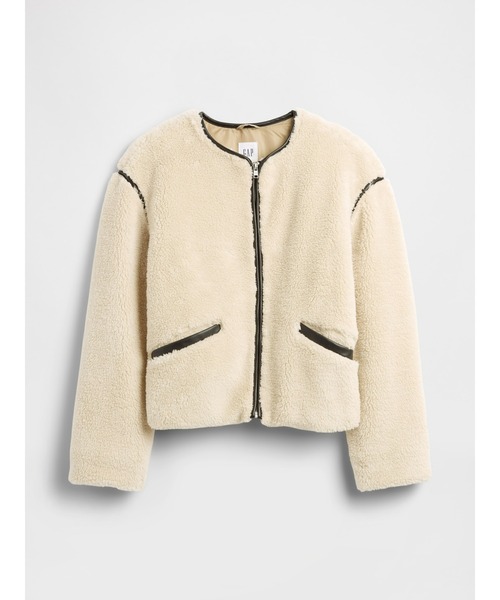 GAP(ギャップ)の「リラックスフィット ボアジャケット(その他アウター・レディース・アイボリー・XXS/L/M/S/XS)」の4枚目の写真