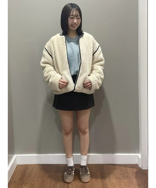 GAP(ギャップ)の「リラックスフィット ボアジャケット(その他アウター・レディース・アイボリー・XXS/L/M/S/XS)」の5枚目の写真