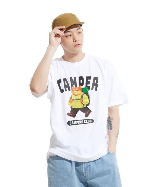 CREAM SODA LAB(クリームソーダラボ)の「キャンピングクラブ 半袖Tシャツ ホワイトライム(Tシャツ/カットソー・メンズ・その他・LARGE/MEDIUM/X-LARGE/XX-LARGE)」の7枚目の写真