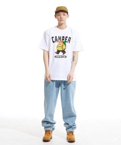 CREAM SODA LAB(クリームソーダラボ)の「キャンピングクラブ 半袖Tシャツ ホワイトライム(Tシャツ/カットソー・メンズ・その他・LARGE/MEDIUM/X-LARGE/XX-LARGE)」の8枚目の写真