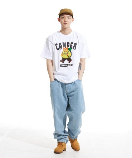 CREAM SODA LAB(クリームソーダラボ)の「キャンピングクラブ 半袖Tシャツ ホワイトライム(Tシャツ/カットソー・メンズ・その他・LARGE/MEDIUM/X-LARGE/XX-LARGE)」の9枚目の写真