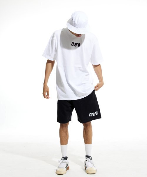 CREAM SODA LAB（クリームソーダラボ）の「リバースUSAトレーニングショートパンツ ブラックホワイト（その他パンツ・レディース・その他・X-LARGE/MEDIUM/LARGE）」の7枚目の写真