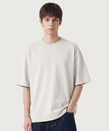 ヘビーデューティーピグメントオーバーサイズ半袖Tシャツクリーム