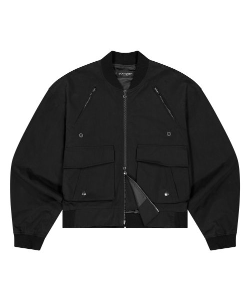 Pocket Crop Ma-1 Jumper (Black)