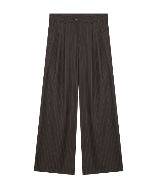 LARTIGENT(ラーティゼン)の「L19 CHECK PLEATS WRAP SET(BROWN)(その他パンツ・レディース・その他・SMALL/MEDIUM)」の2枚目の写真