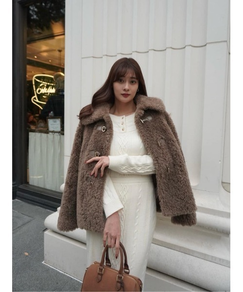 Bambina Faux Fur Coat（その他アウター）｜Her lip to（ハーリップ