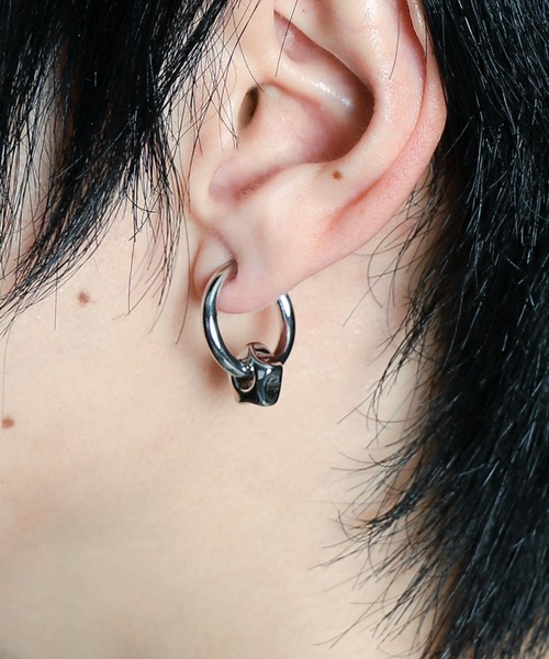 WEGO（ウィゴー）の「WEGO/Mモチーフイヤリング（ピアス（両耳用）・メンズ・その他2/その他1/その他4/その他3・FREE）」の4枚目の写真