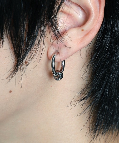 WEGO（ウィゴー）の「WEGO/Mモチーフイヤリング（ピアス（両耳用）・メンズ・その他2/その他1/その他4/その他3・FREE）」の5枚目の写真