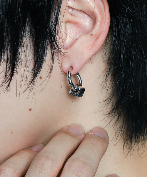 WEGO（ウィゴー）の「WEGO/Mモチーフイヤリング（ピアス（両耳用）・メンズ・その他2/その他1/その他4/その他3・FREE）」の12枚目の写真