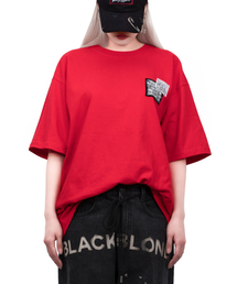 ビビディディスオーダーパッチTシャツ（レッド）
