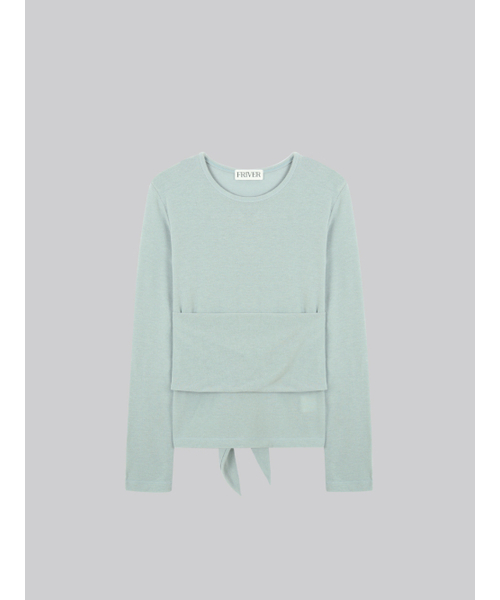 FRIVER07(フリバー07)の「Bustier 2way t-shirt FRFA01LT05_Mint(Tシャツ/カットソー・レディース・ミント・FREE)」の2枚目の写真