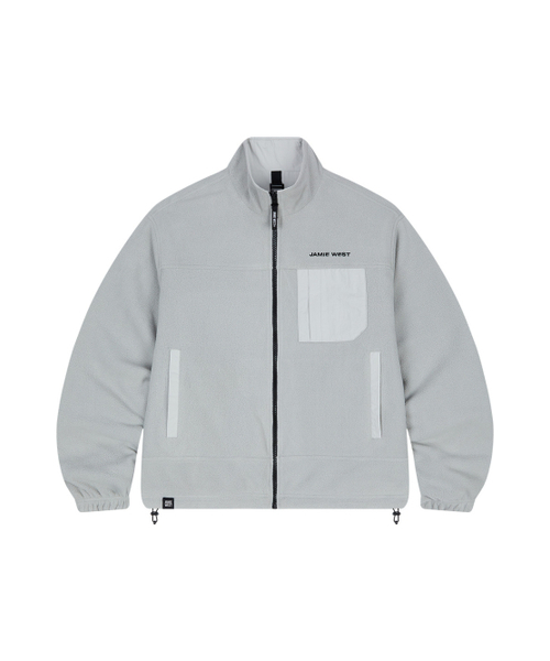 JAMIWEST フリースナイロンリバーシブルジャケット グレー新品 フリースナイロンリバーシブルジャンパー（グレー）（ナイロン