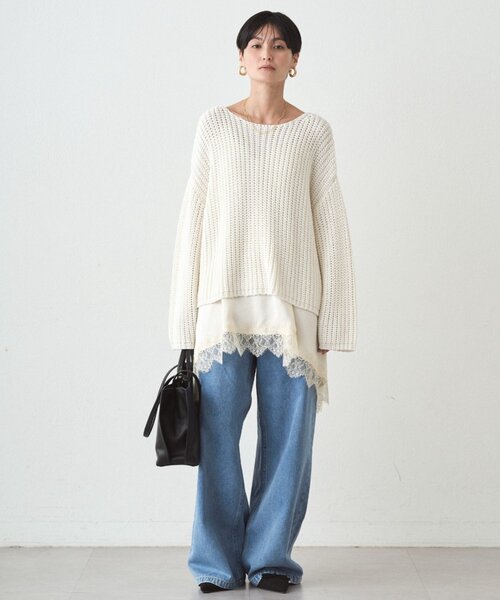 LOUNGEDRESS（ラウンジドレス）の「ワイドデニムパンツ（デニムパンツ・レディース・ブルー・MEDIUM/SMALL）」の12枚目の写真