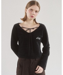 lilLilly | Vネックファートップス(ニット/セーター)