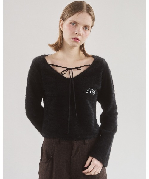 lilLilly（リルリリー）の「オフショルファートップス（ニット