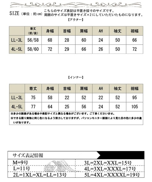 GOLDJAPAN(ゴールドジャパン)の「Vネッククロップドニット&フリンジペプラムチュニック2点セット【大きいサイズ対応】(ニット/セーター・レディース・チャコール/ブラック/ブルー・LL~3L/4L~5L)」の21枚目の写真