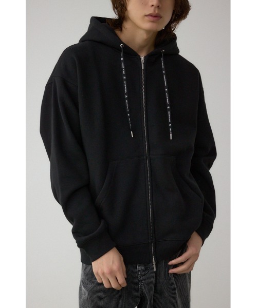 AZUL by moussy(アズールバイマウジー)の「裏起毛ジップアップパーカー(パーカー・メンズ・ダークネイビー/ブラック/杢グレー・LARGE/MEDIUM)」の4枚目の写真