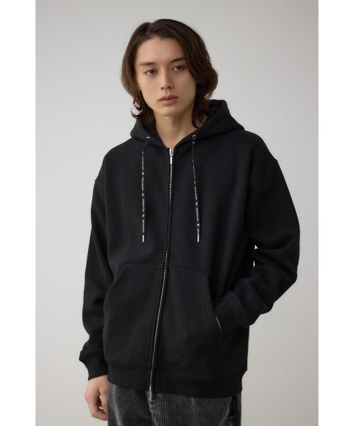 AZUL by moussy(アズールバイマウジー)の「裏起毛ジップアップパーカー(パーカー・メンズ・ダークネイビー/ブラック/杢グレー・LARGE/MEDIUM)」の6枚目の写真