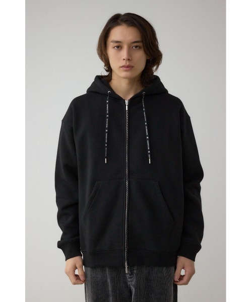 AZUL by moussy(アズールバイマウジー)の「裏起毛ジップアップパーカー(パーカー・メンズ・ダークネイビー/ブラック/杢グレー・LARGE/MEDIUM)」の8枚目の写真