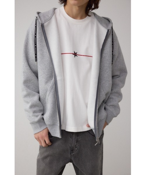 AZUL by moussy(アズールバイマウジー)の「裏起毛ジップアップパーカー(パーカー・メンズ・ダークネイビー/ブラック/杢グレー・LARGE/MEDIUM)」の18枚目の写真