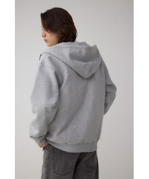 AZUL by moussy(アズールバイマウジー)の「裏起毛ジップアップパーカー(パーカー・メンズ・ダークネイビー/ブラック/杢グレー・LARGE/MEDIUM)」の19枚目の写真