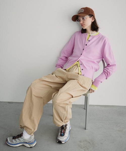 Auntie Rosa Holiday（アンティローザホリデー）の「ロングリブクルーカーディガン（カーディガン/ボレロ・レディース・イエロー/ブラック/パープル・FREE）」の10枚目の写真