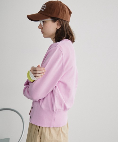 Auntie Rosa Holiday（アンティローザホリデー）の「ロングリブクルーカーディガン（カーディガン/ボレロ・レディース・イエロー/ブラック/パープル・FREE）」の8枚目の写真