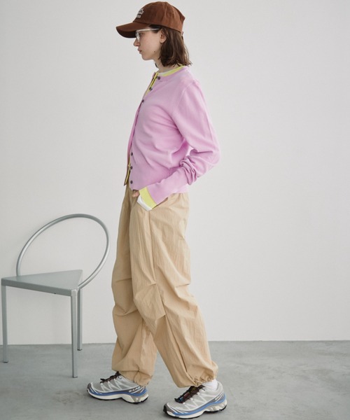 Auntie Rosa Holiday（アンティローザホリデー）の「ロングリブクルーカーディガン（カーディガン/ボレロ・レディース・イエロー/ブラック/パープル・FREE）」の14枚目の写真