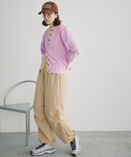 Auntie Rosa Holiday（アンティローザホリデー）の「ロングリブクルーカーディガン（カーディガン/ボレロ・レディース・イエロー/ブラック/パープル・FREE）」の13枚目の写真