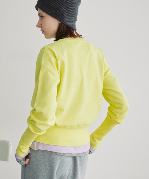 Auntie Rosa Holiday（アンティローザホリデー）の「ロングリブクルーカーディガン（カーディガン/ボレロ・レディース・イエロー/ブラック/パープル・FREE）」の18枚目の写真