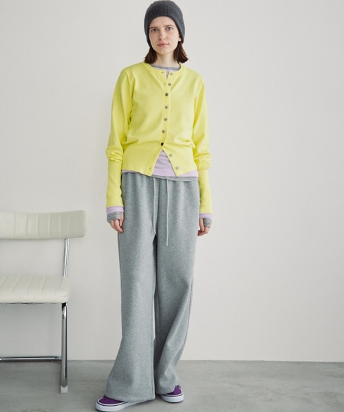 Auntie Rosa Holiday（アンティローザホリデー）の「ロングリブクルーカーディガン（カーディガン/ボレロ・レディース・イエロー/ブラック/パープル・FREE）」の20枚目の写真